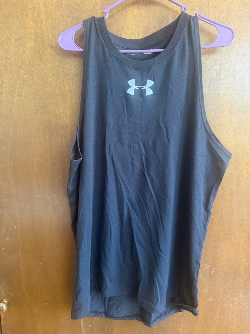 Under Armour Black Sleeveless Performance Tank with Logo
